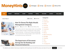 Tablet Screenshot of moneyhints.com